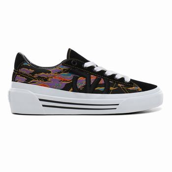 Damske Tenisky Vans Tiger Camo Sid NI Maskacove Čierne/Biele VA90QUPDK